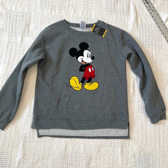 Disney medium Chenille patch print Mickey Mouse sweatshirt SP2 2054 - Picture 11 of 13
